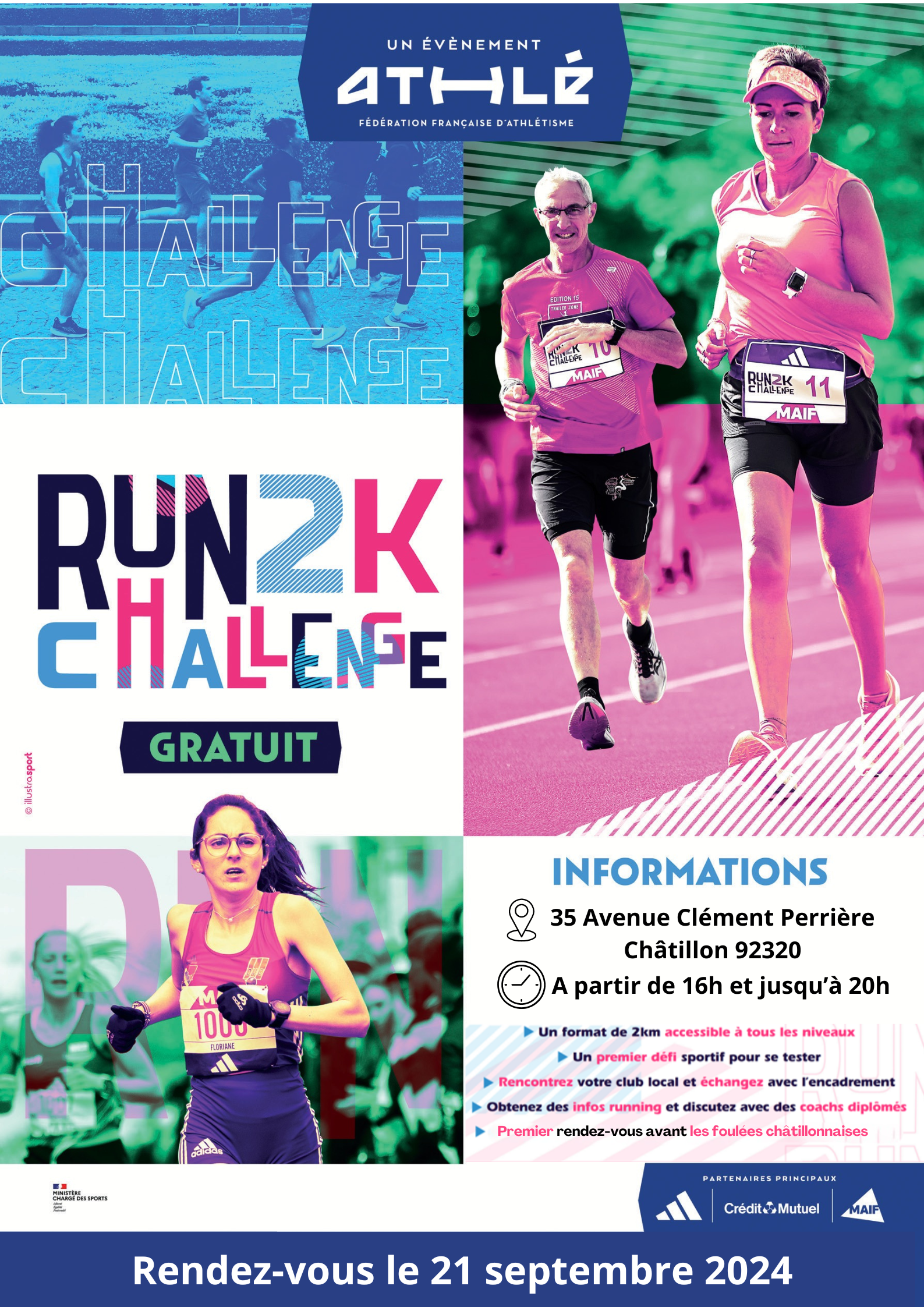 Affiche officiel du 2k RUN