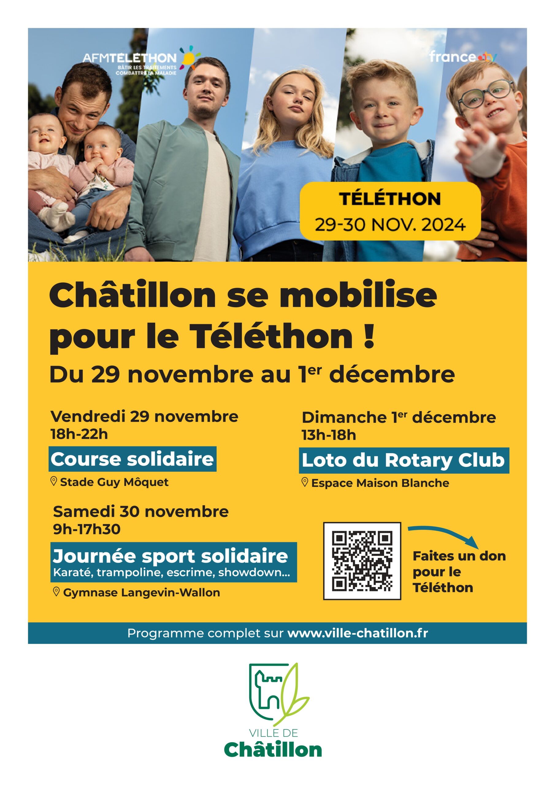 Affiche officielle pour le téléthon 2024