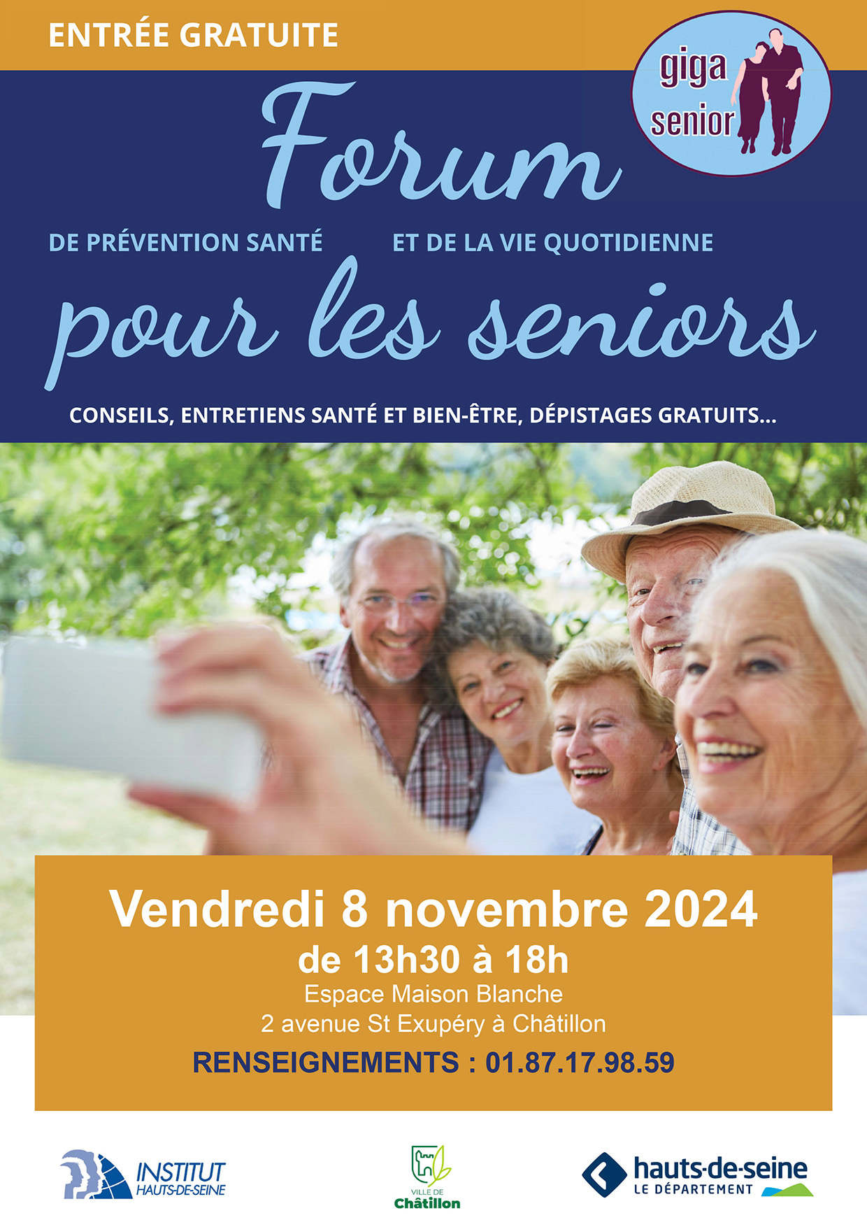 Affiche pour le forum Giga Senior