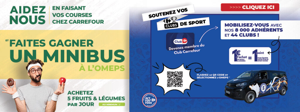 Faites gagner un minibus à l'OMEPS avec CARREFOUR