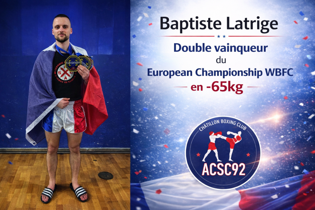 Double vainqueur du European Championship WBFC en -65kg