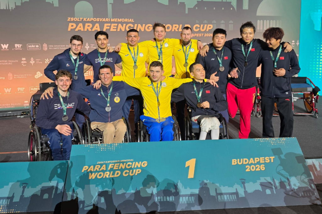 Image en avant de l'athlète de châtillon à la coupe du monde à Budapest