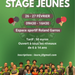 stage tennis de table