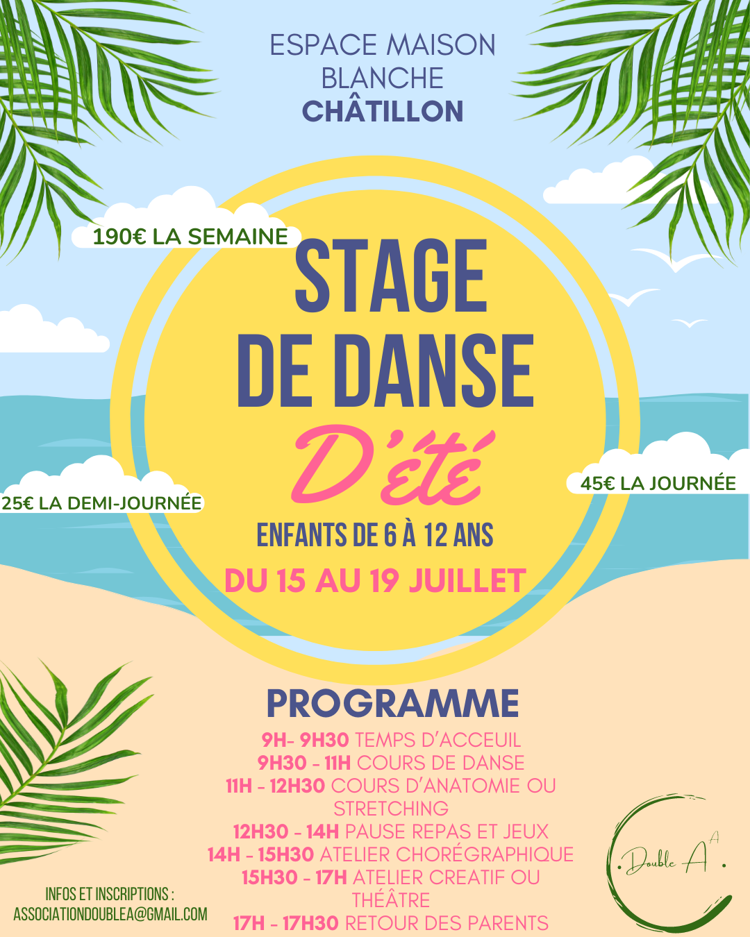 Stage de danse d'été par l'association Double A à Châtillon (92)